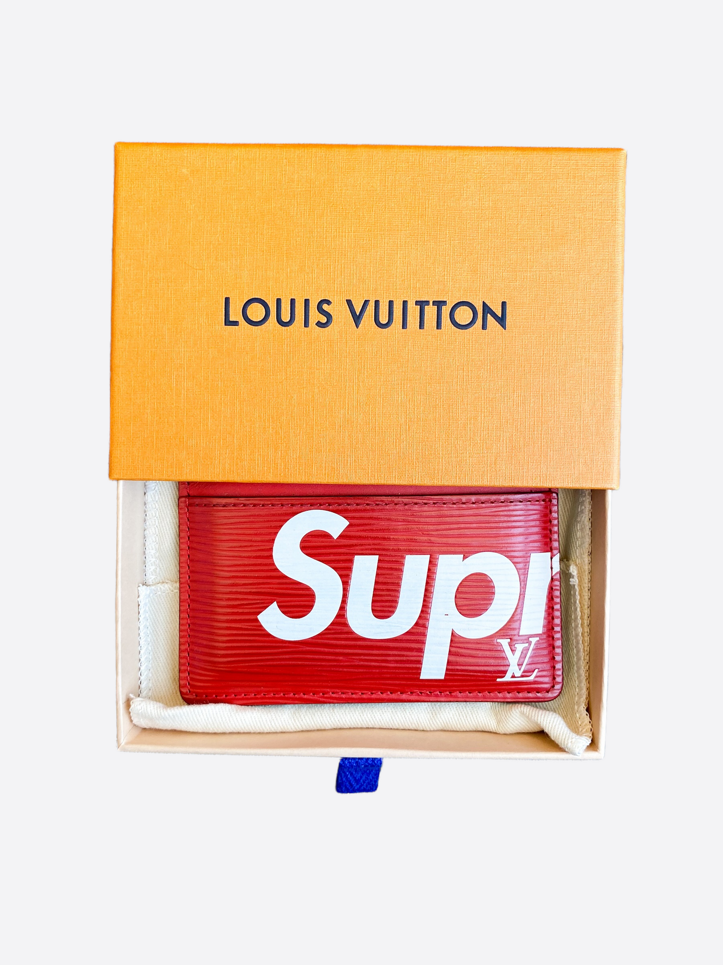 Louis Vuitton Supreme Red EPI Cardholder