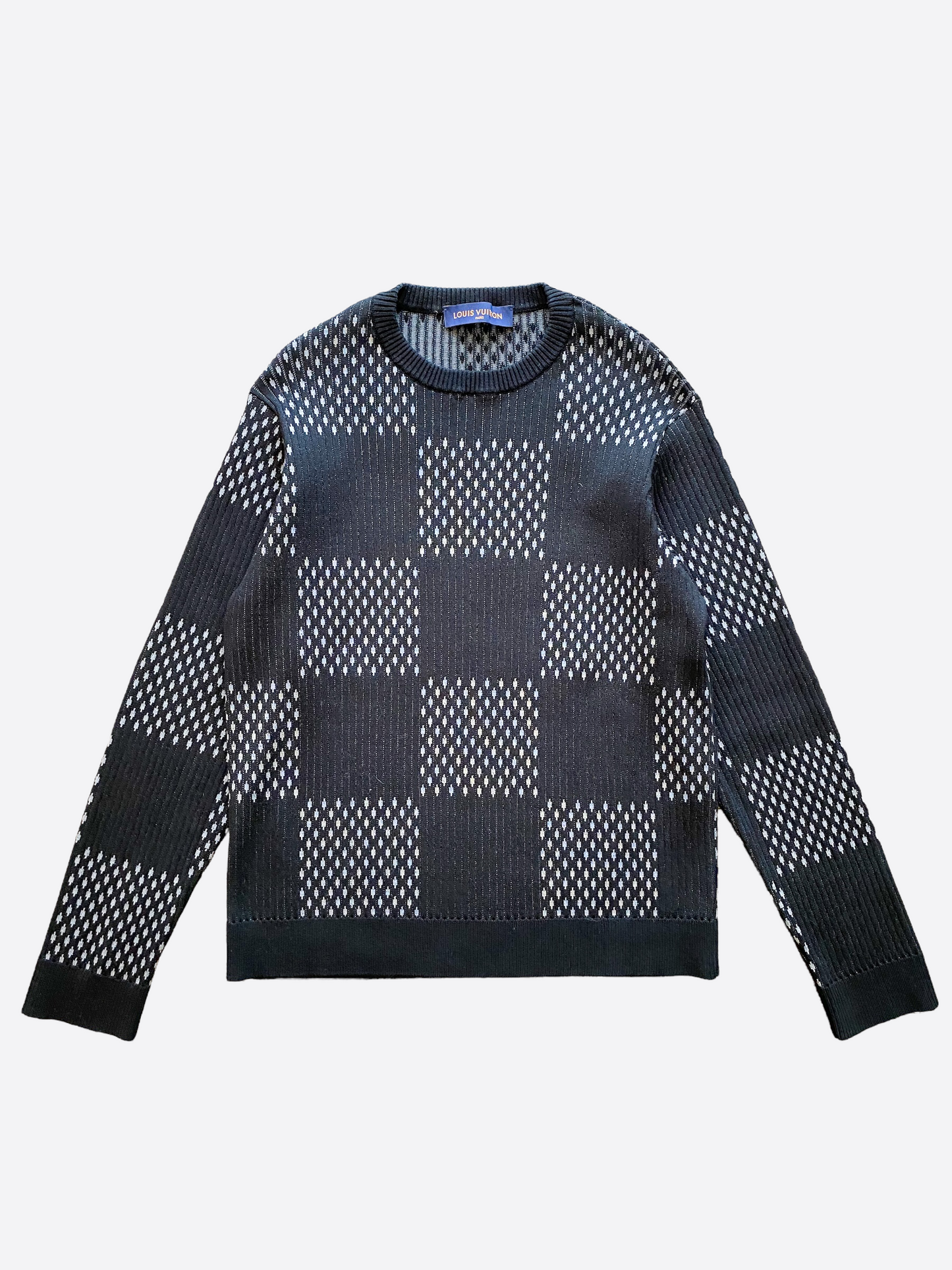Louis Vuitton, Sweaters, Authentic Louis Vuitton Mens Damier Wool Sweater  Barely Worn Like New