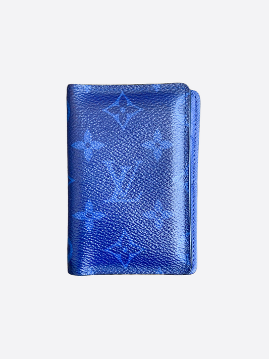 Louis Vuitton Blue Pacific Taiga Pocket Organizer