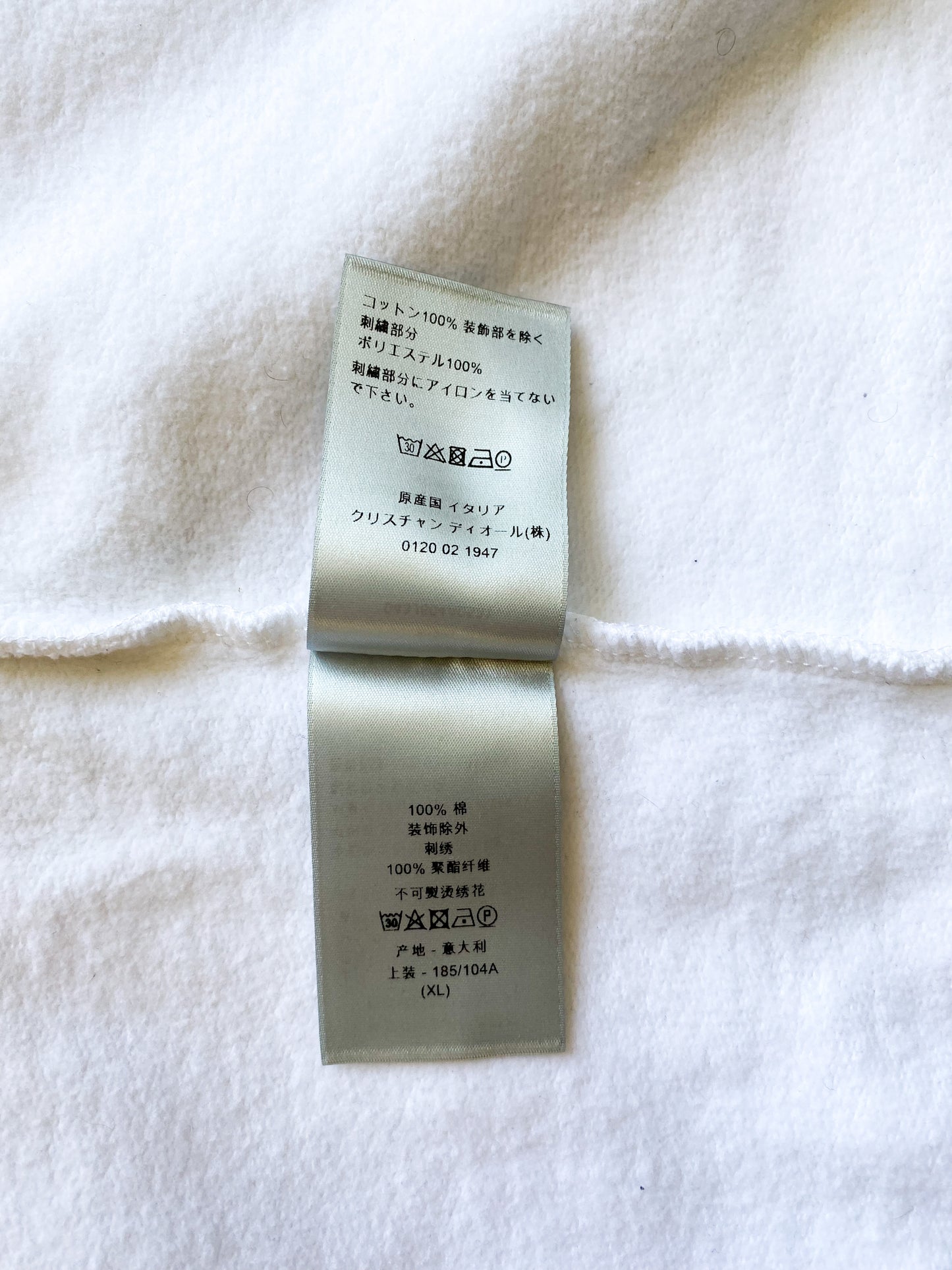 Dior Judy Blame White Pin Logo Sweater