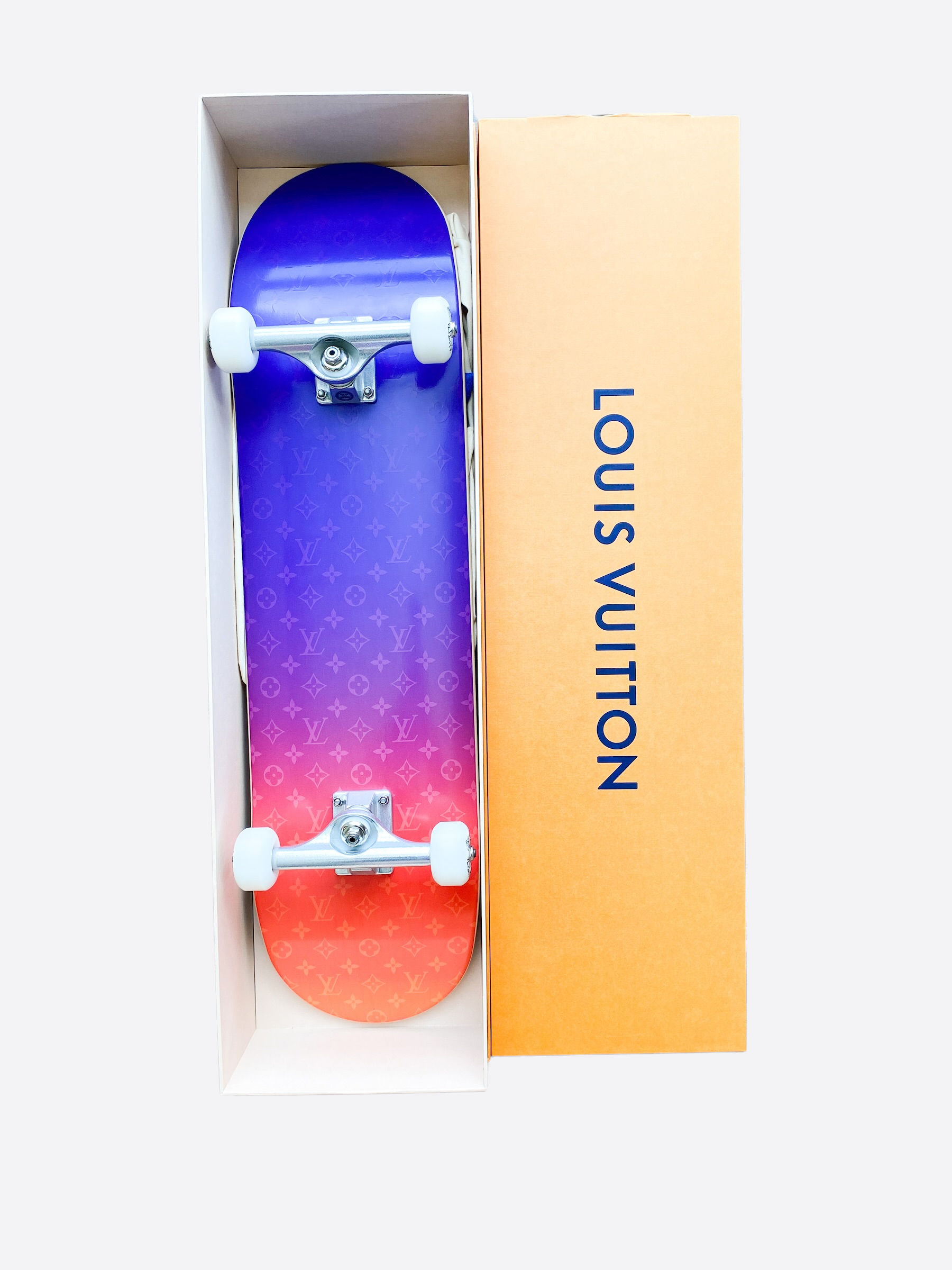 Louis Vuitton Skateboard Deck Monogram Red