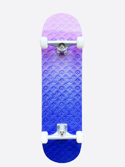 Louis Vuitton Pink & Blue Monogram Skateboard