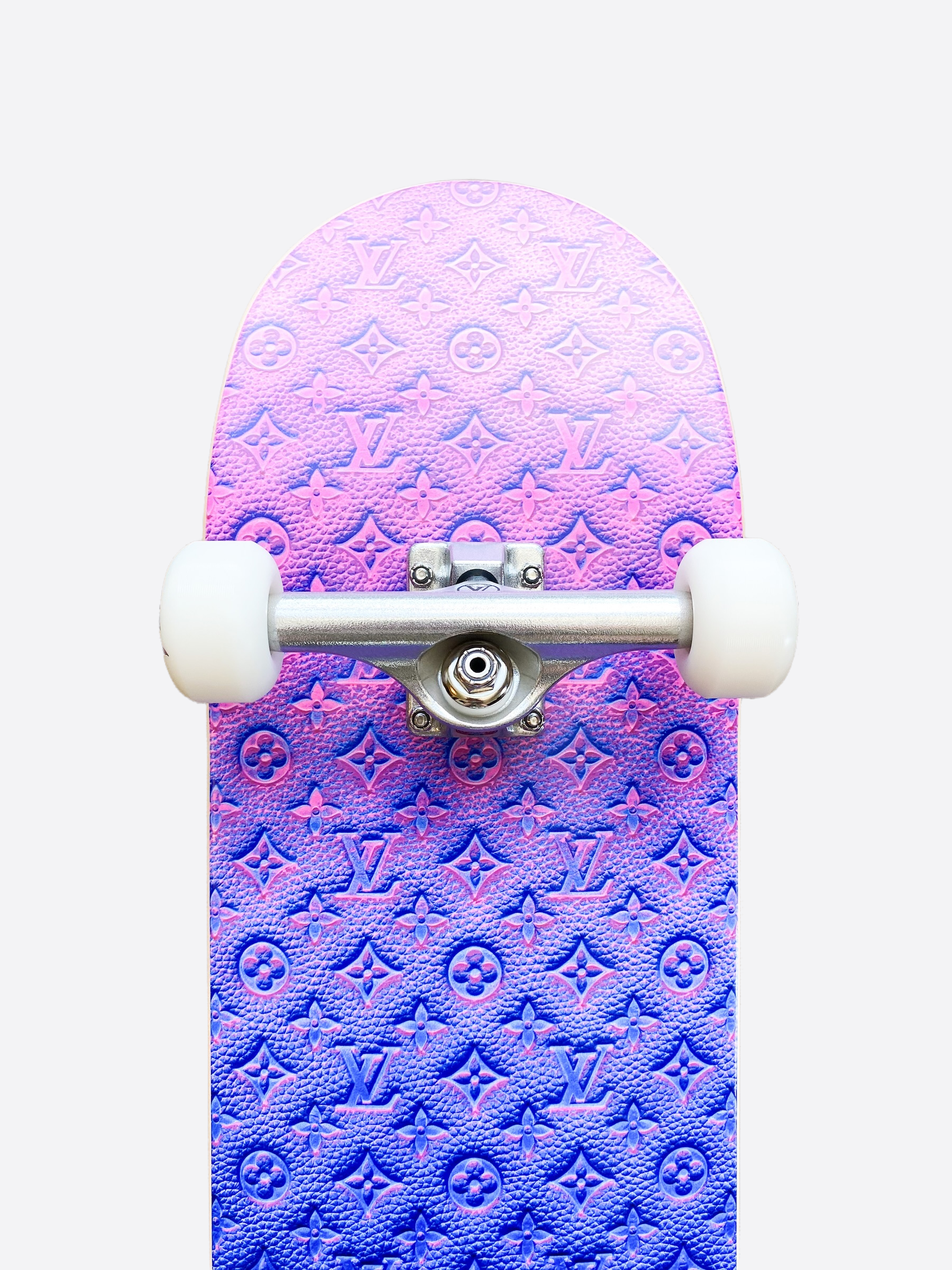 Louis Vuitton Blue Monogram Bandana Wood Skateboard QJHGAFNPBB001