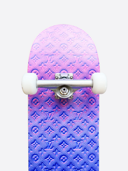 Louis Vuitton Pink & Blue Monogram Skateboard