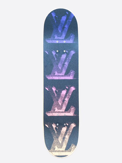 Louis Vuitton Pink & Blue Monogram Skateboard