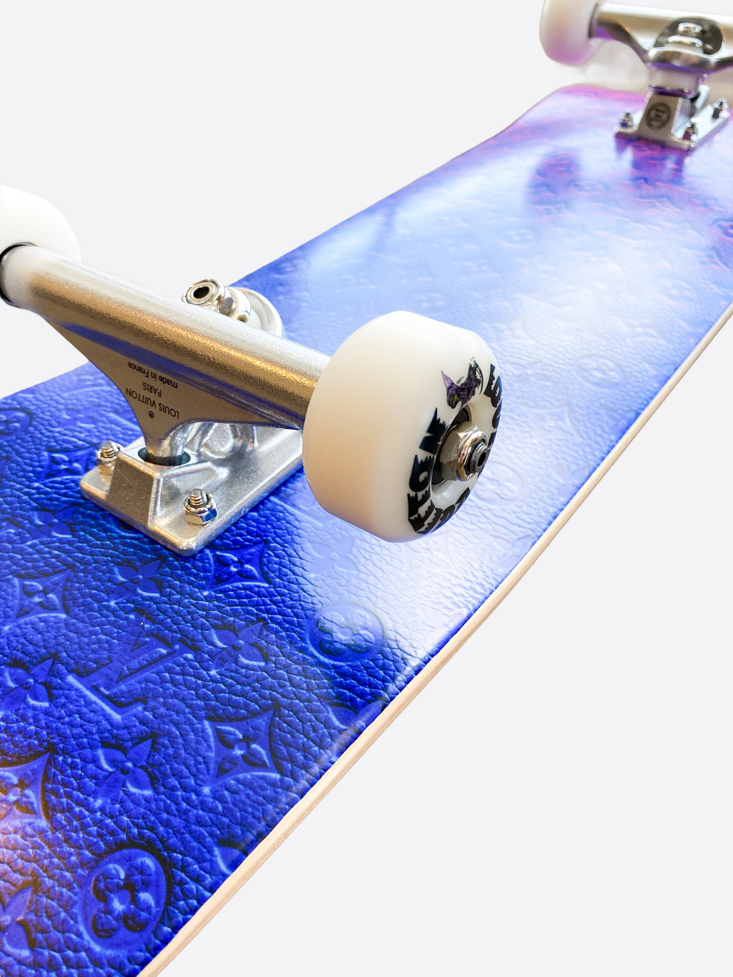 Louis Vuitton Pink & Blue Monogram Skateboard