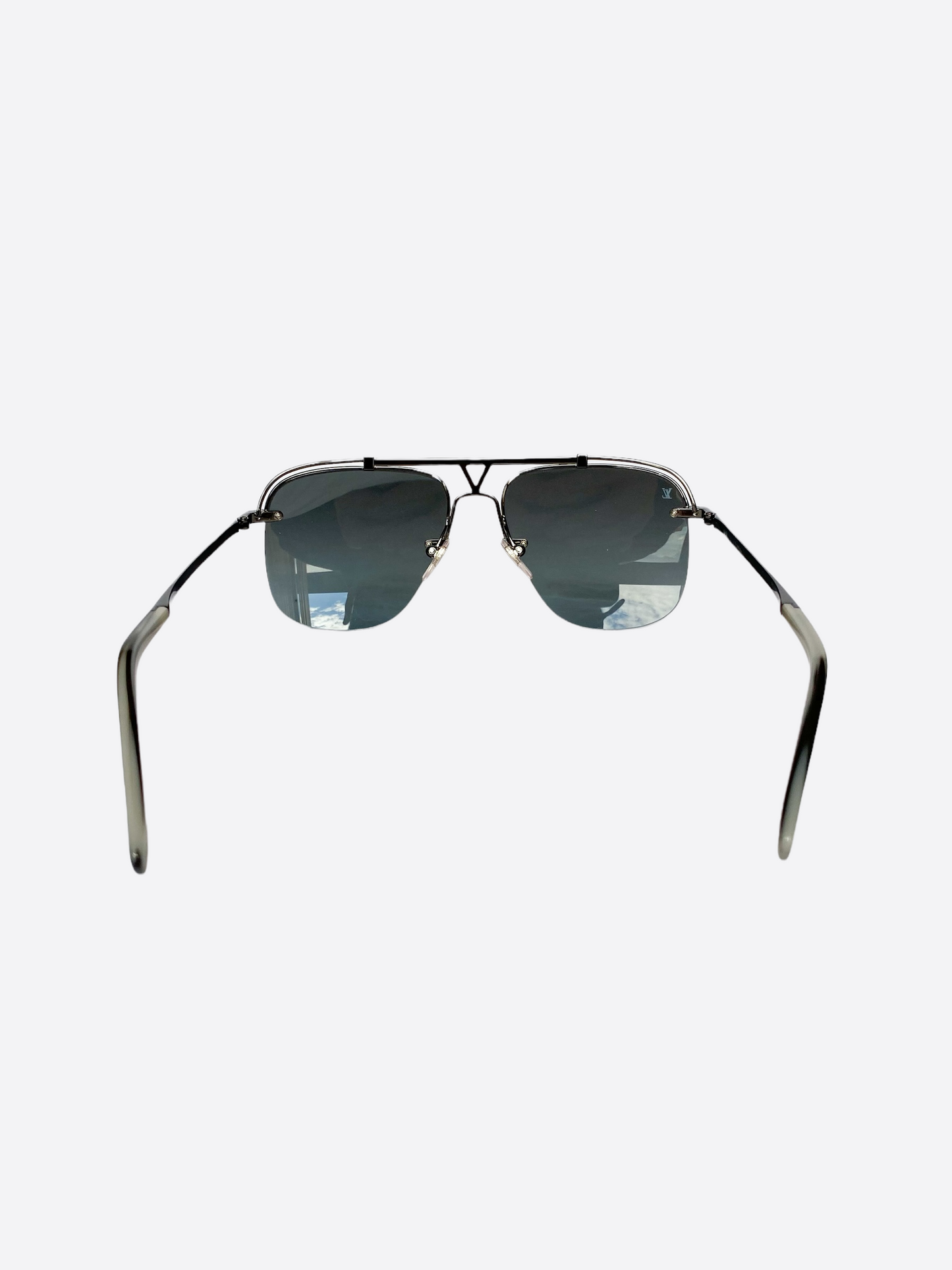 Louis Vuitton Black Logo Aviators