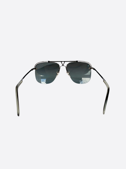 Louis Vuitton Black Logo Aviators