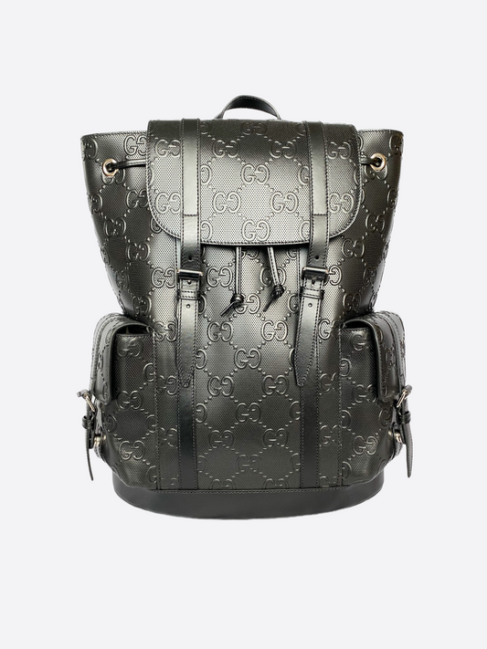 Gucci GG Embossed Leather Backpack