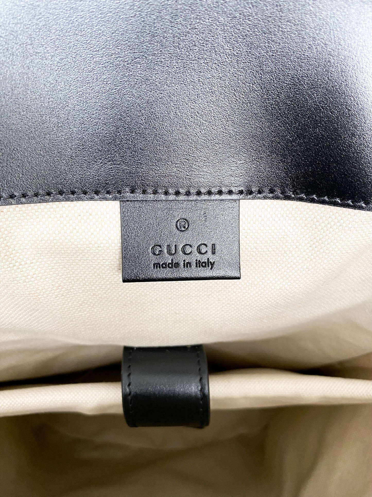 Gucci GG Embossed Leather Backpack