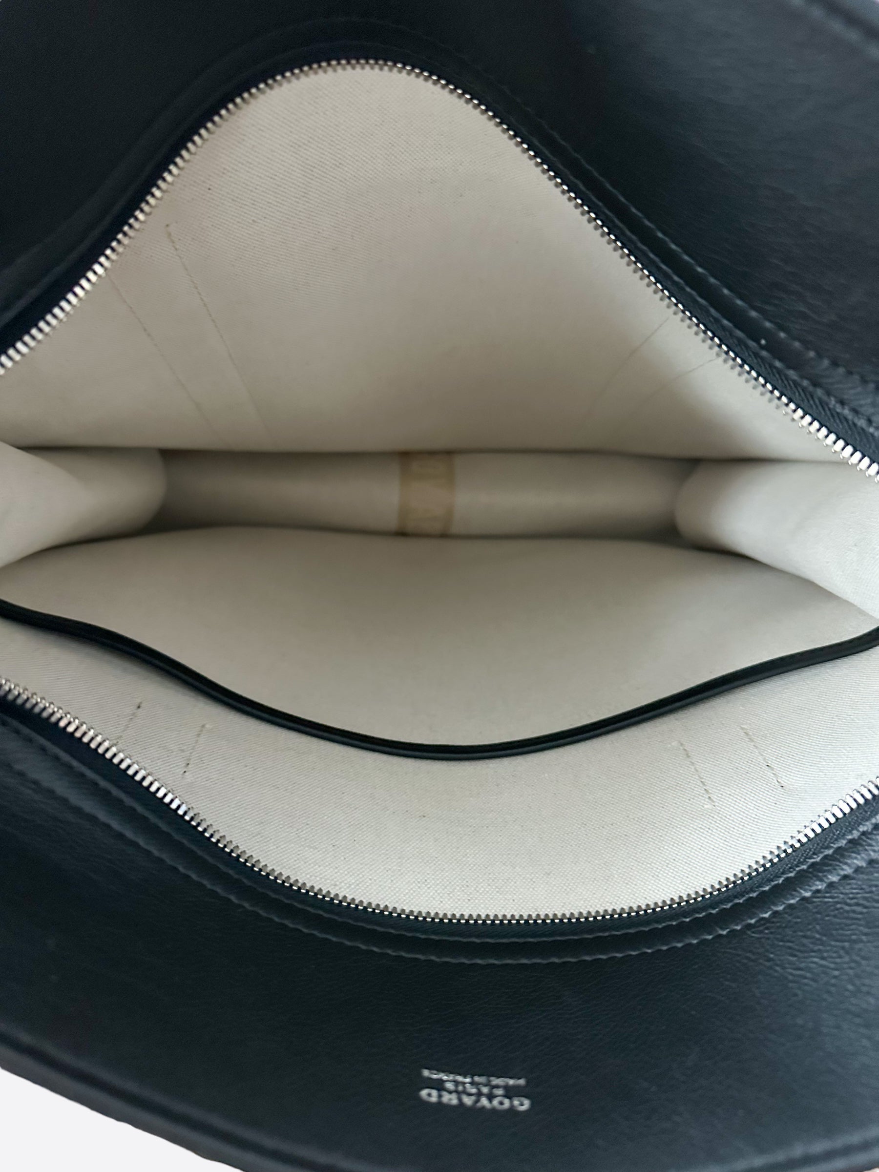 Goyard Black monogram top handle bag