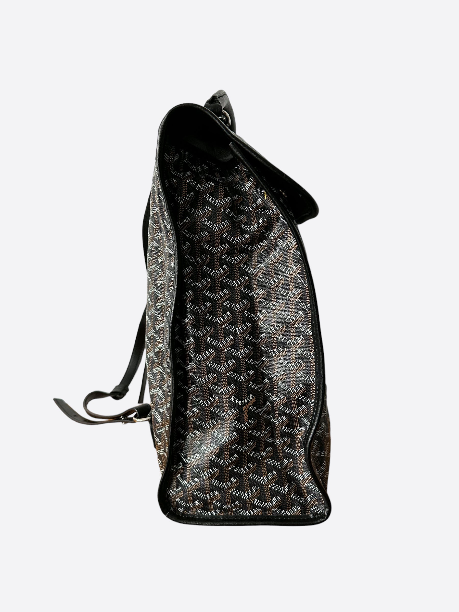 Goyard Saint Leger Backpack Black & Leather Combi
