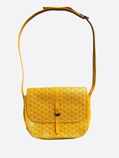 Goyard Yellow Belvedere Messenger Bag