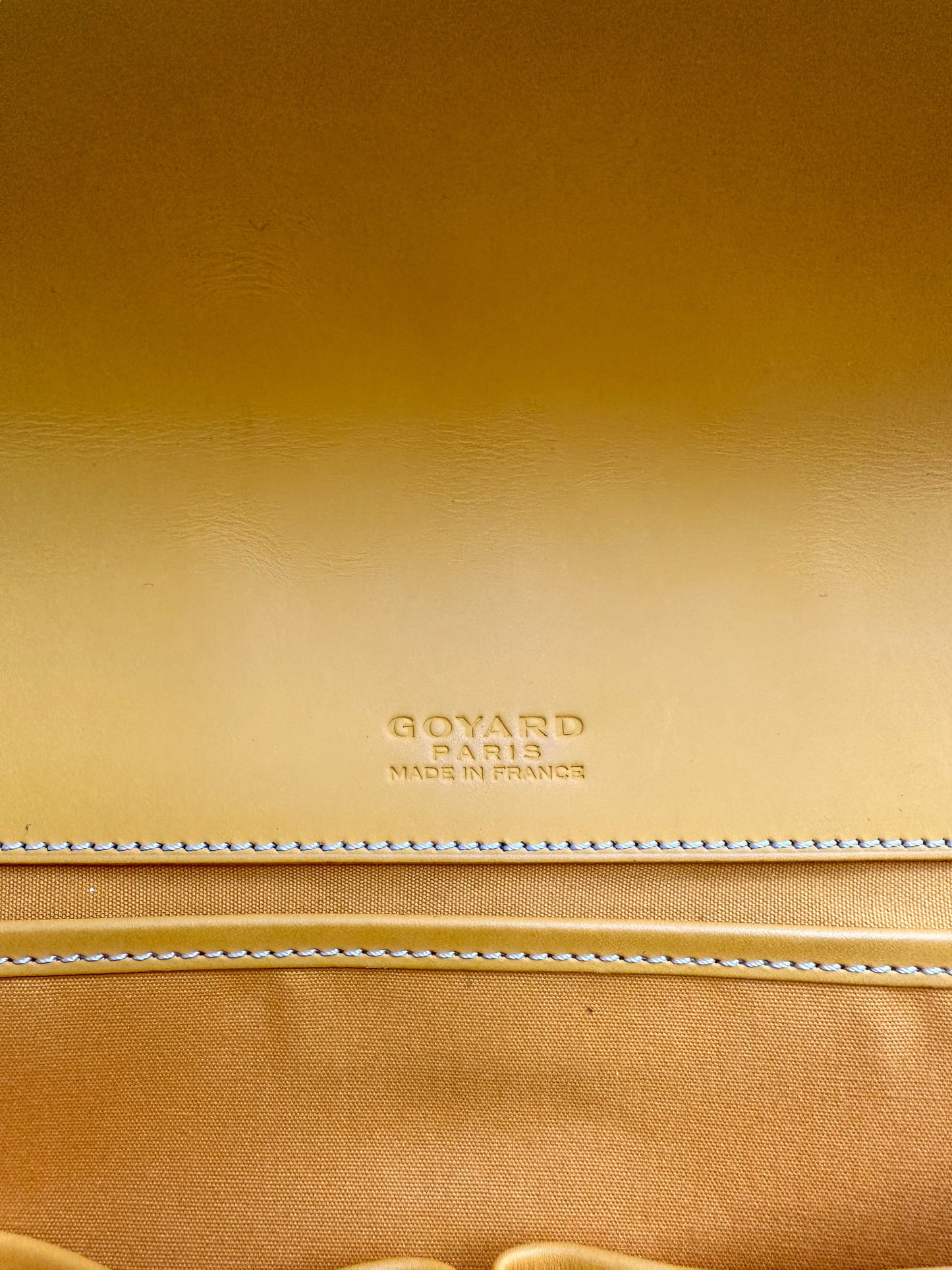 Bellechasse Goyard Belvedere MM Yellow Leather ref.873505 - Joli