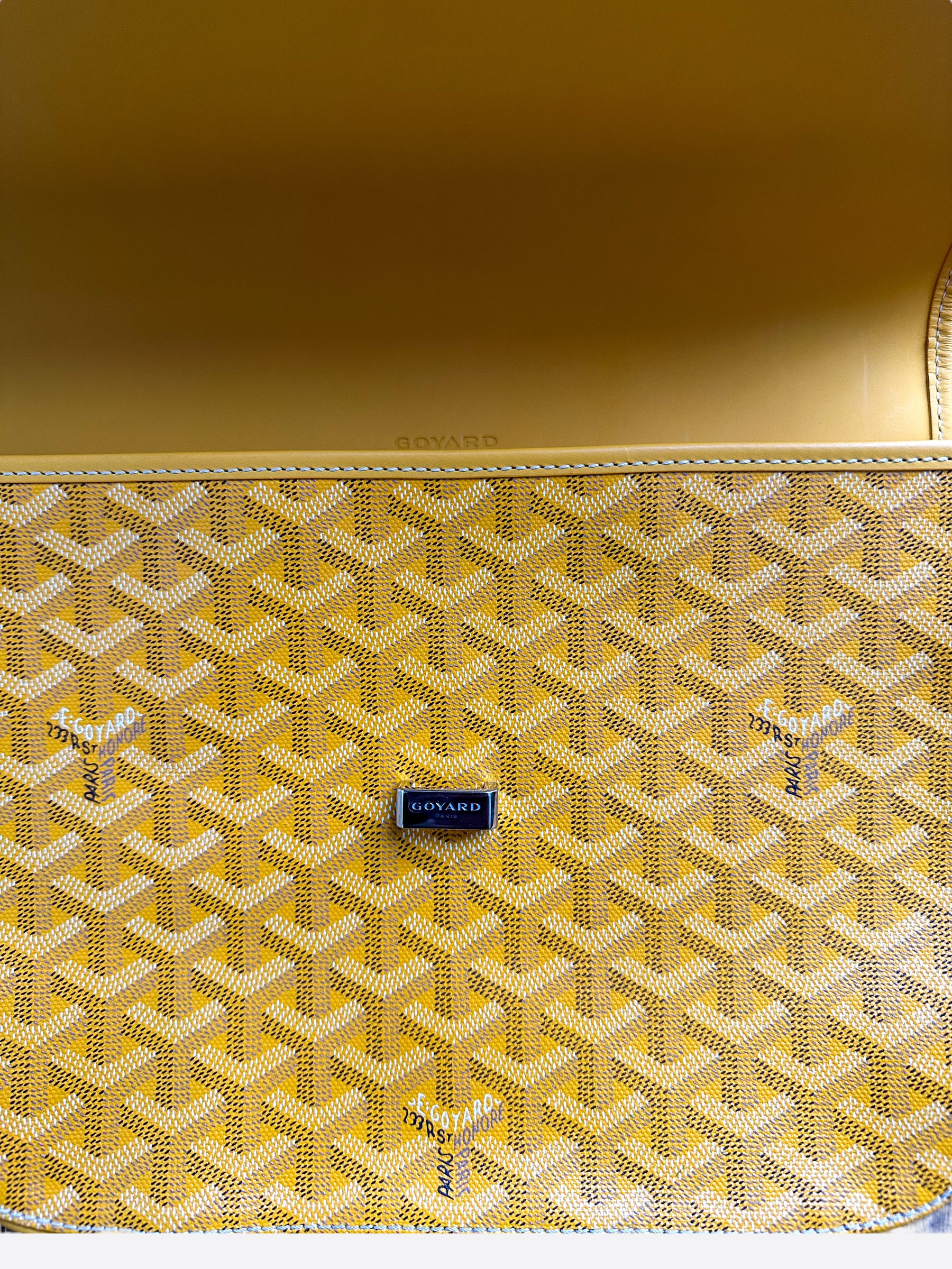 Yellow goyard messenger bag hot sale