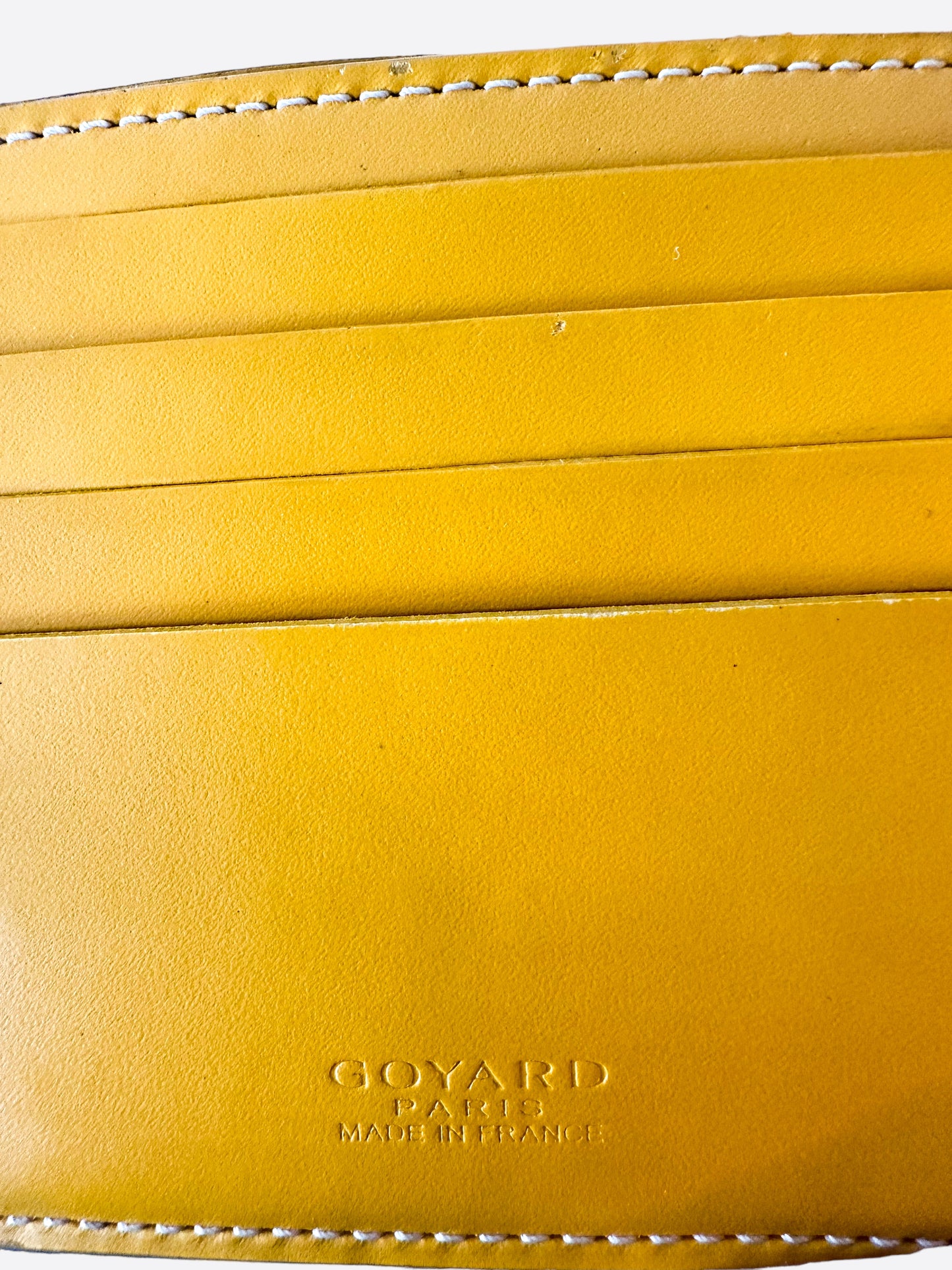 Goyard Victoire Yellow Leather ref.55212 - Joli Closet