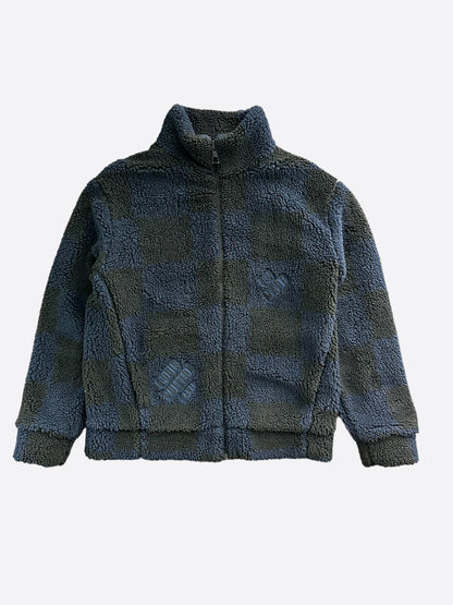 Louis Vuitton Nigo Black & Blue Checkered Fleece