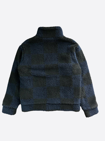 Louis Vuitton Nigo Black & Blue Checkered Fleece