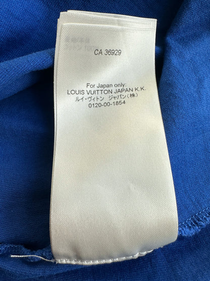 Louis Vuitton Blue Embossed Logo T-Shirt