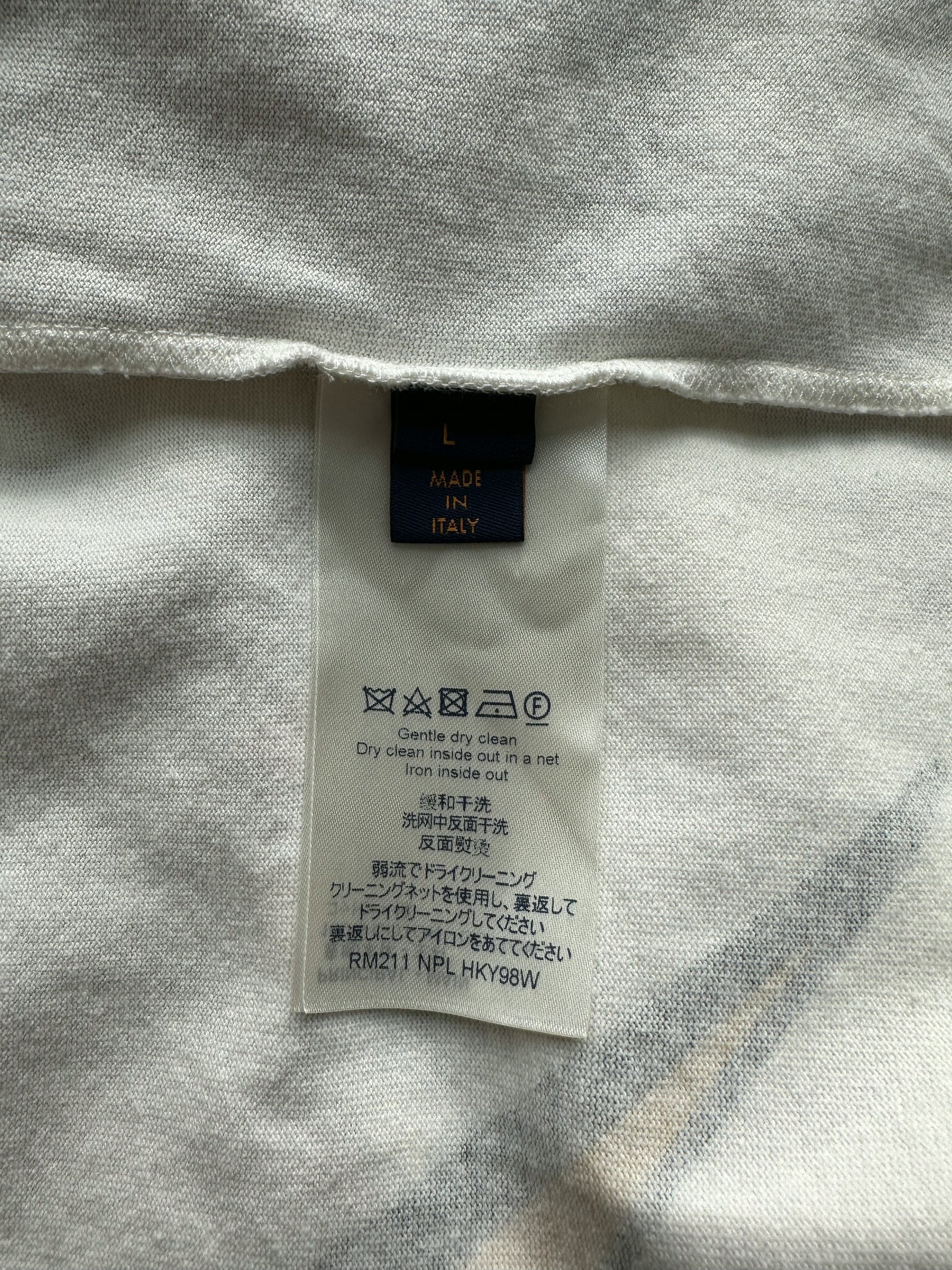 White cotton t-shirt Louis Vuitton x Supreme White size S