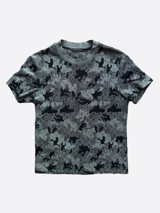 Louis Vuitton Grey Camouflage Monogram T-Shirt