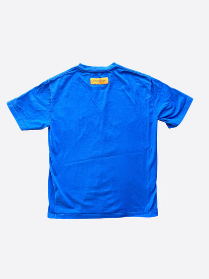 Louis Vuitton Blue Embossed Logo T-Shirt