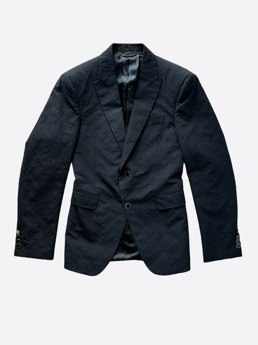 Louis Vuitton Black Monogram Blazer Jacket