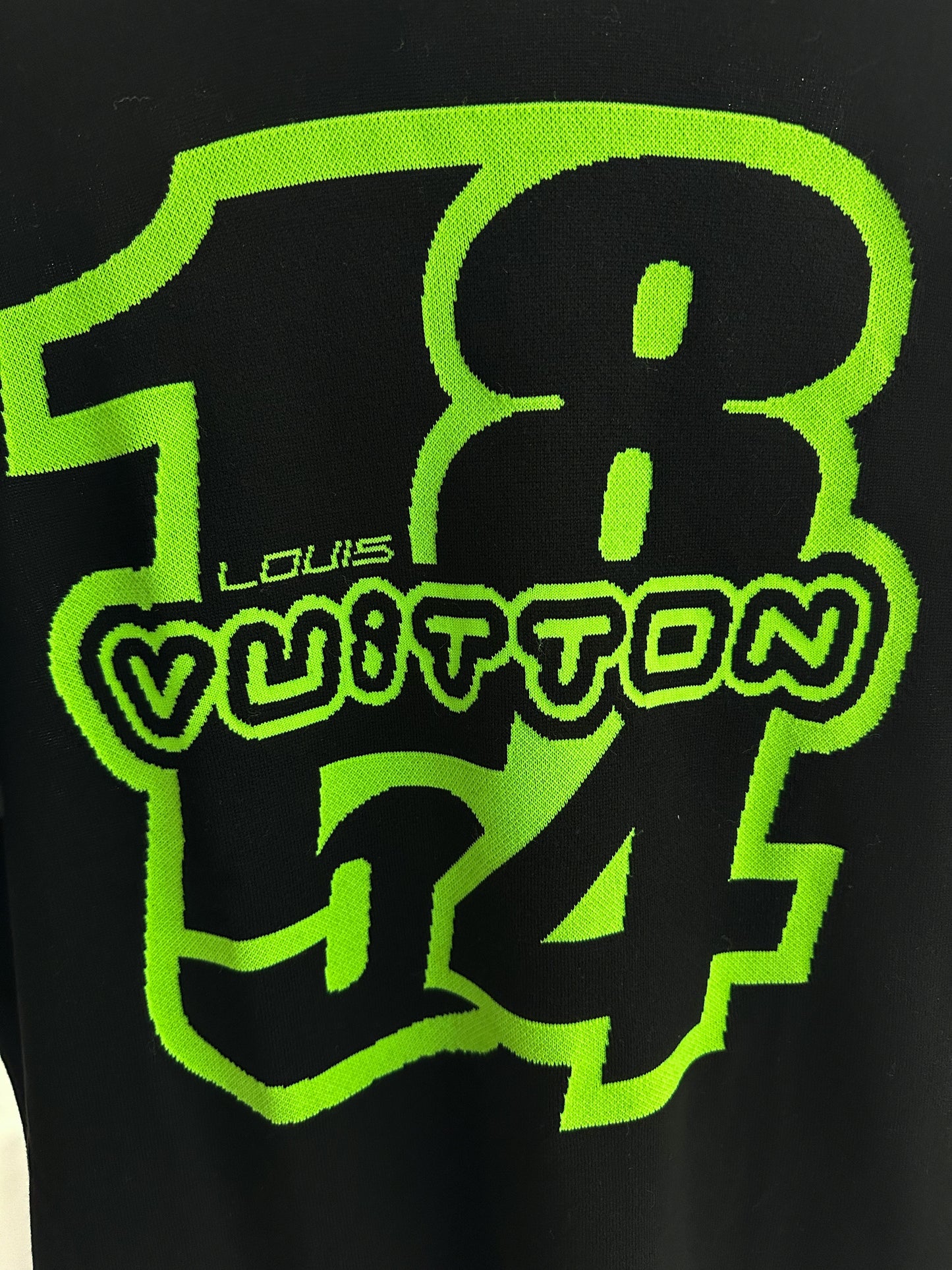 Louis Vuitton Green Logo Printed Knit Crew Neck Half Sleeve T-Shirt L Louis  Vuitton
