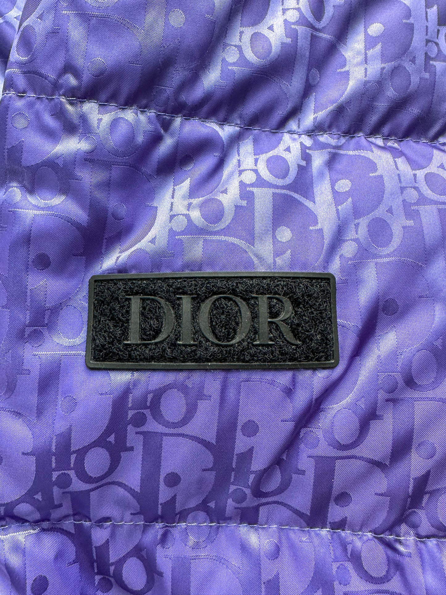 Dior Purple Oblique Puffer Jacket