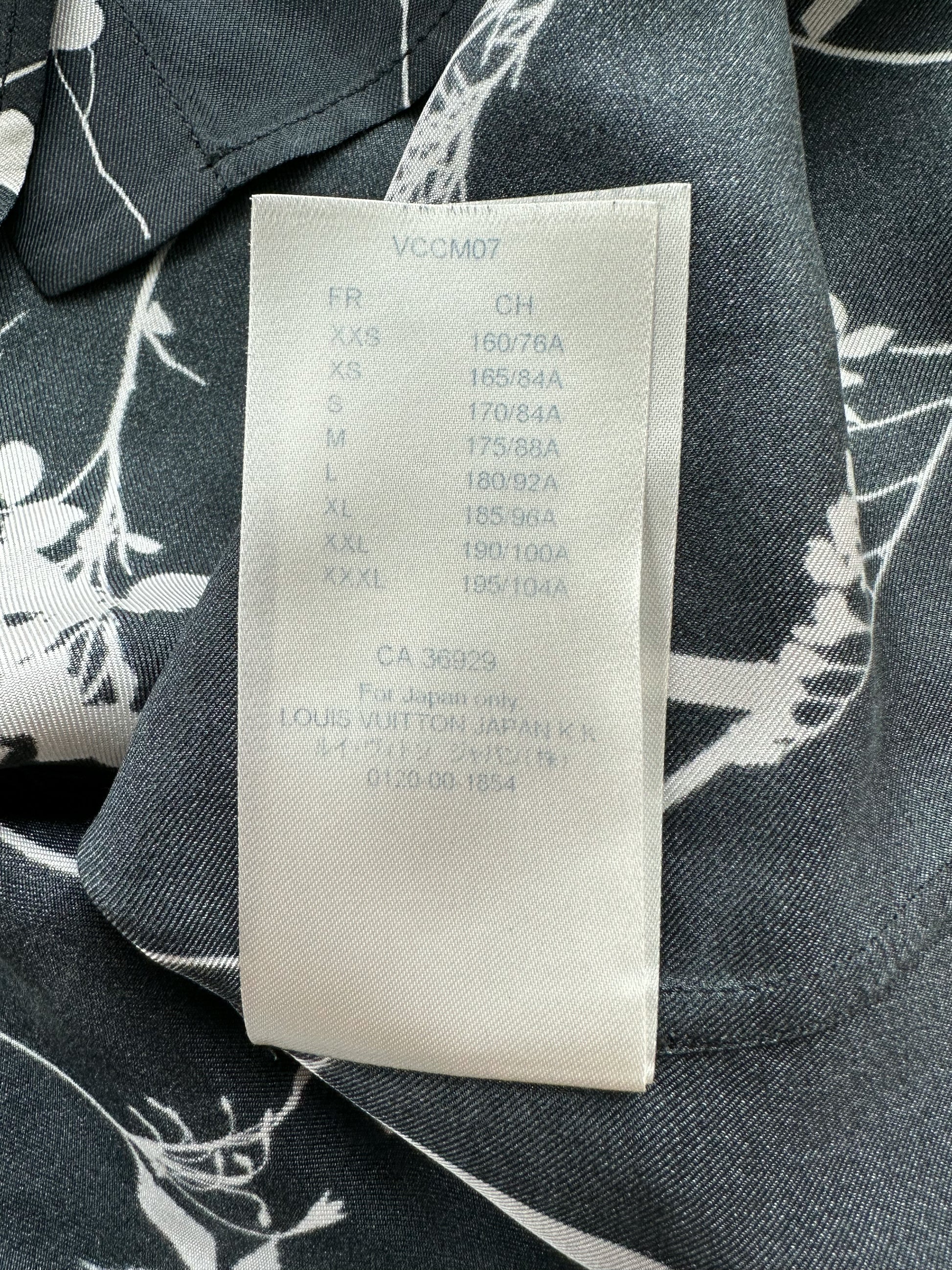 Louis Vuitton LV Women LV Printed Leaf Regular Long-Sleeved Silk