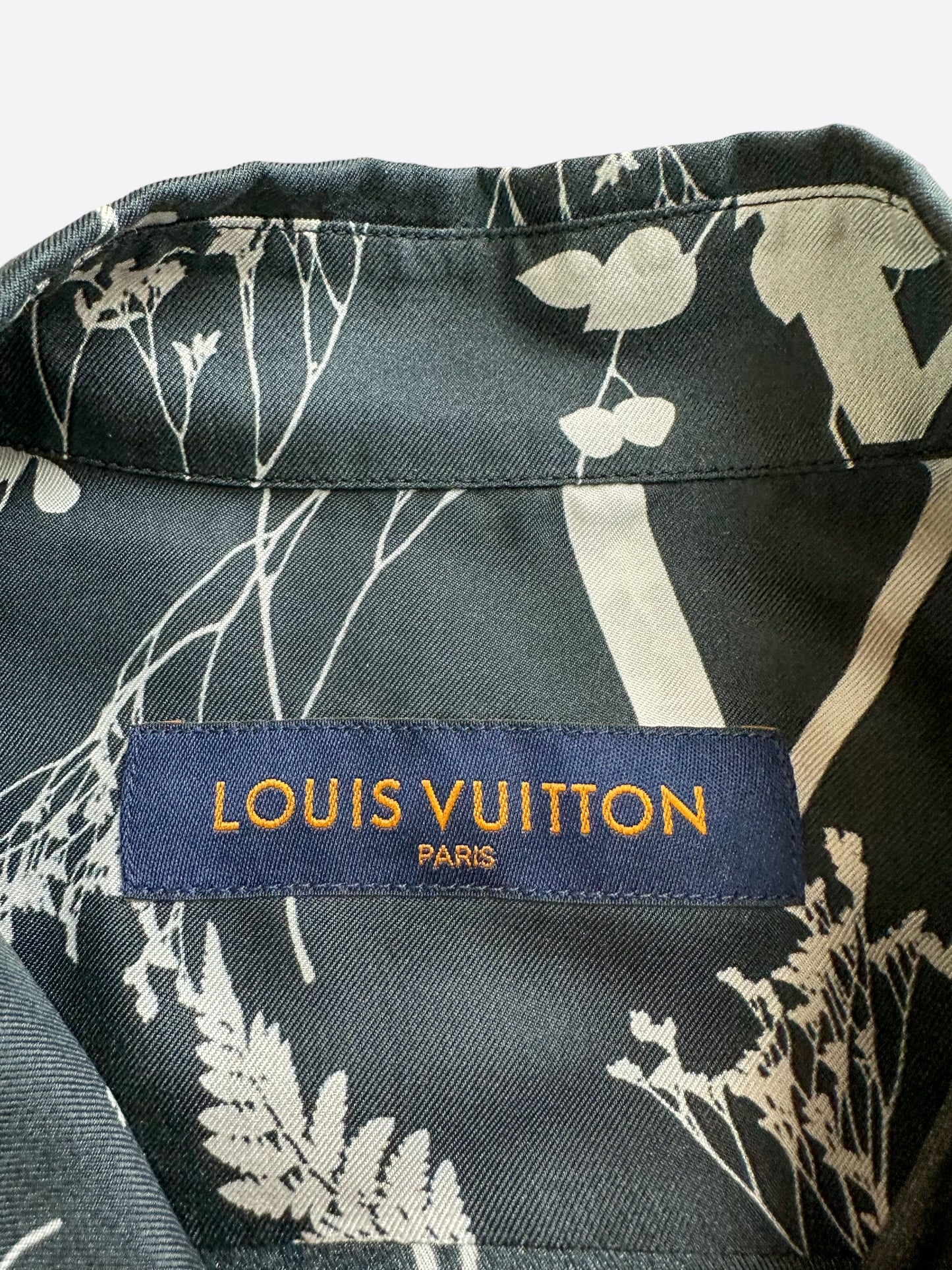 Louis Vuitton black Silk Monogram Shirt