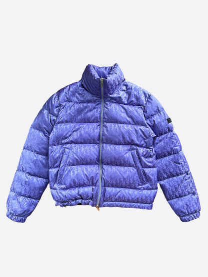 Dior Purple Oblique Puffer Jacket