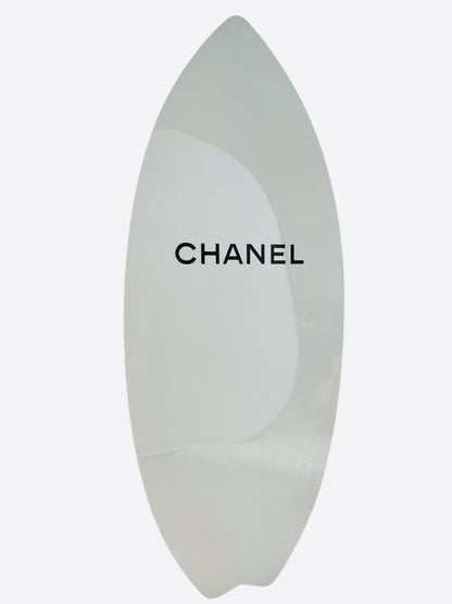 Chanel White & Black CC Logo Wakesurf Board