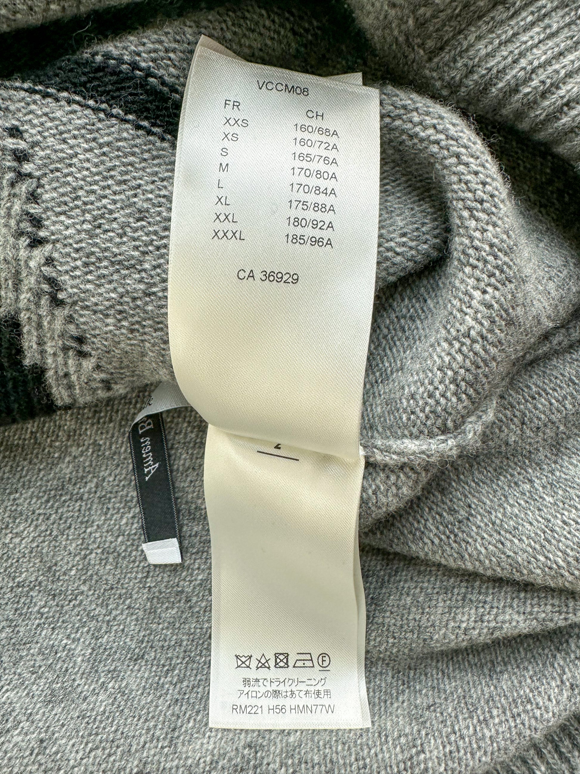 Louis Vuitton Tiger Intarsia Pullover Grey Men's - SS22 - US