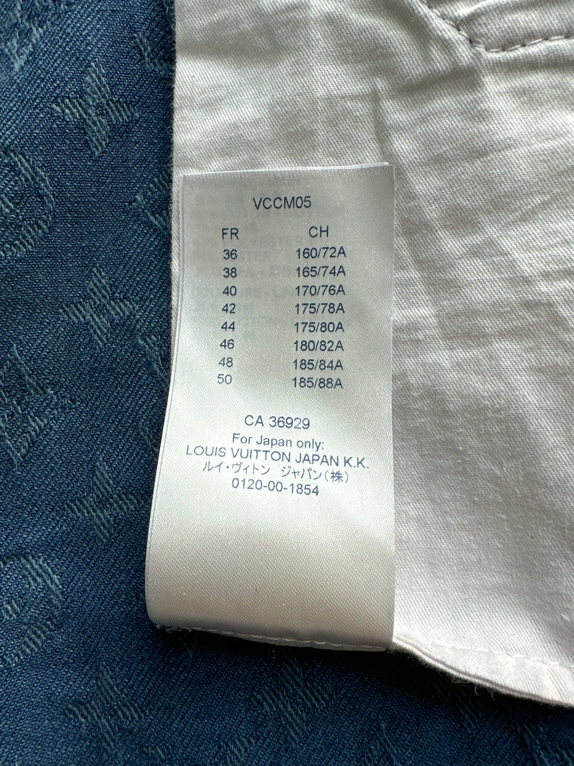 Louis Vuitton 21SS Stripe Monogram Denim Pants RM182M FMB HFY07W Blue M Blue