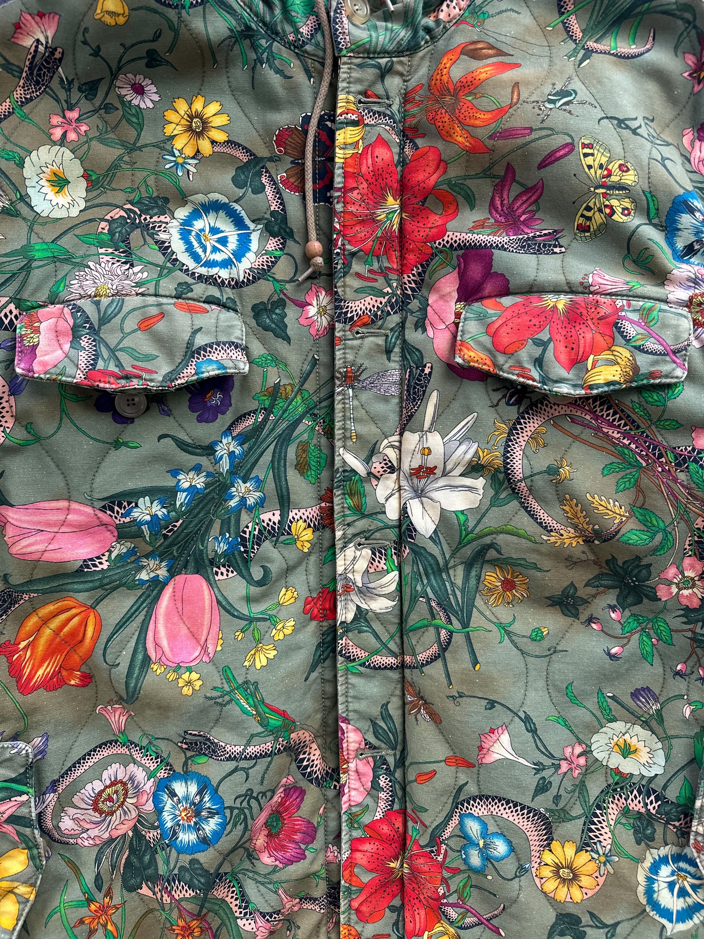 Gucci Floral Print Winter Parka