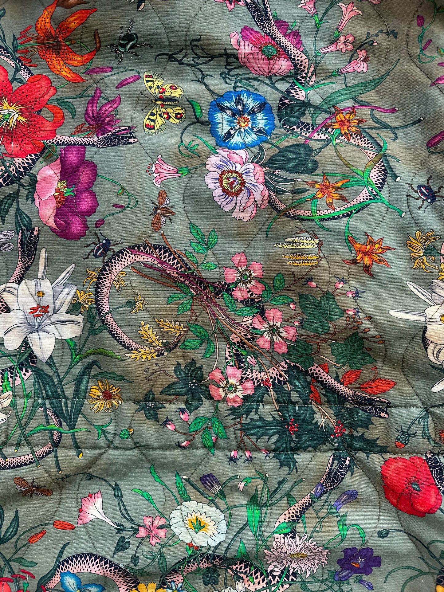 Gucci Floral Print Winter Parka