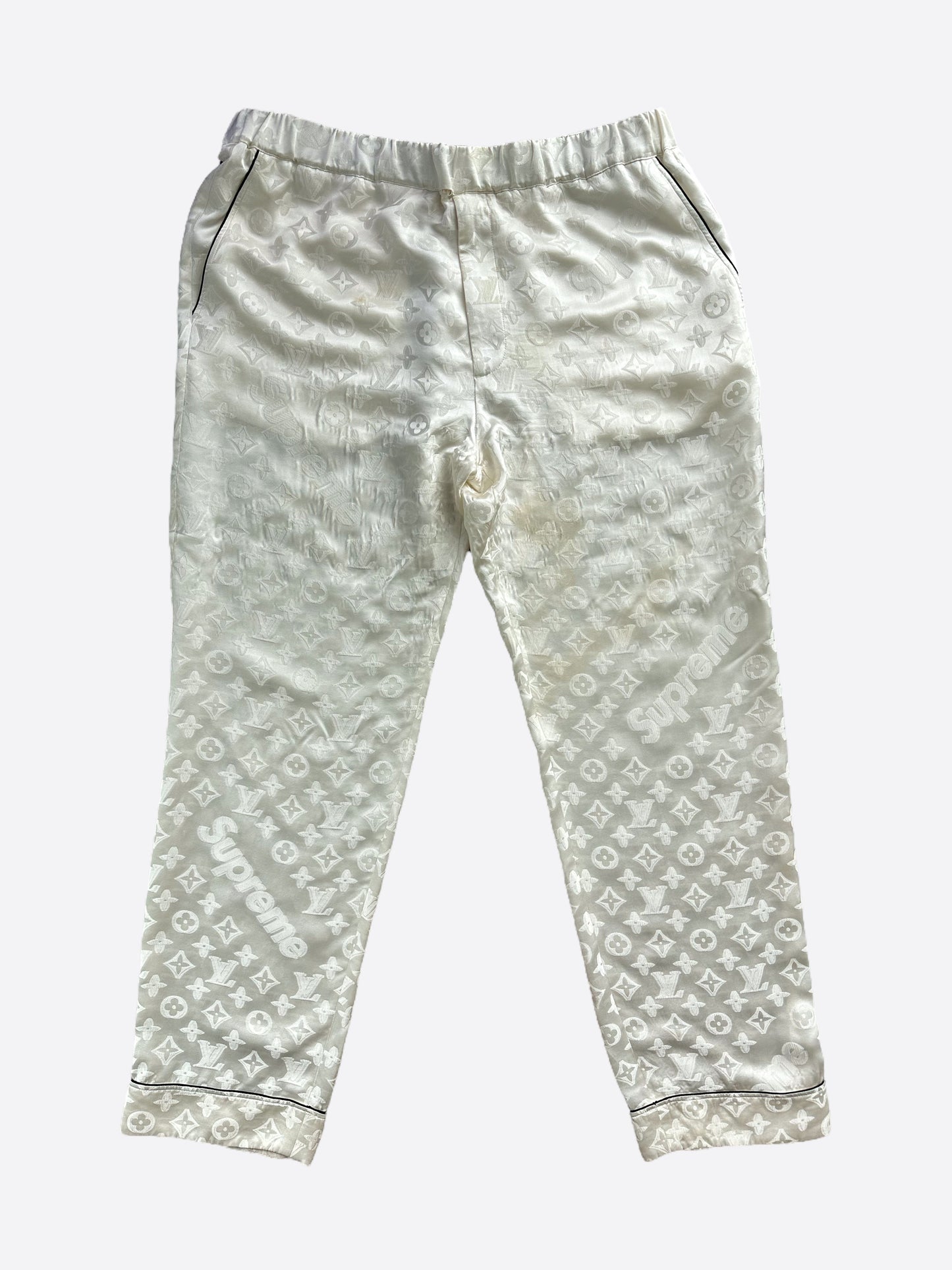Louis Vuitton X Supreme Jacquard Silk Pajama Pants
