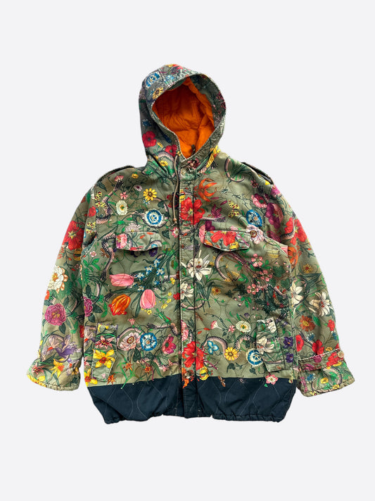 Gucci Floral Print Winter Parka