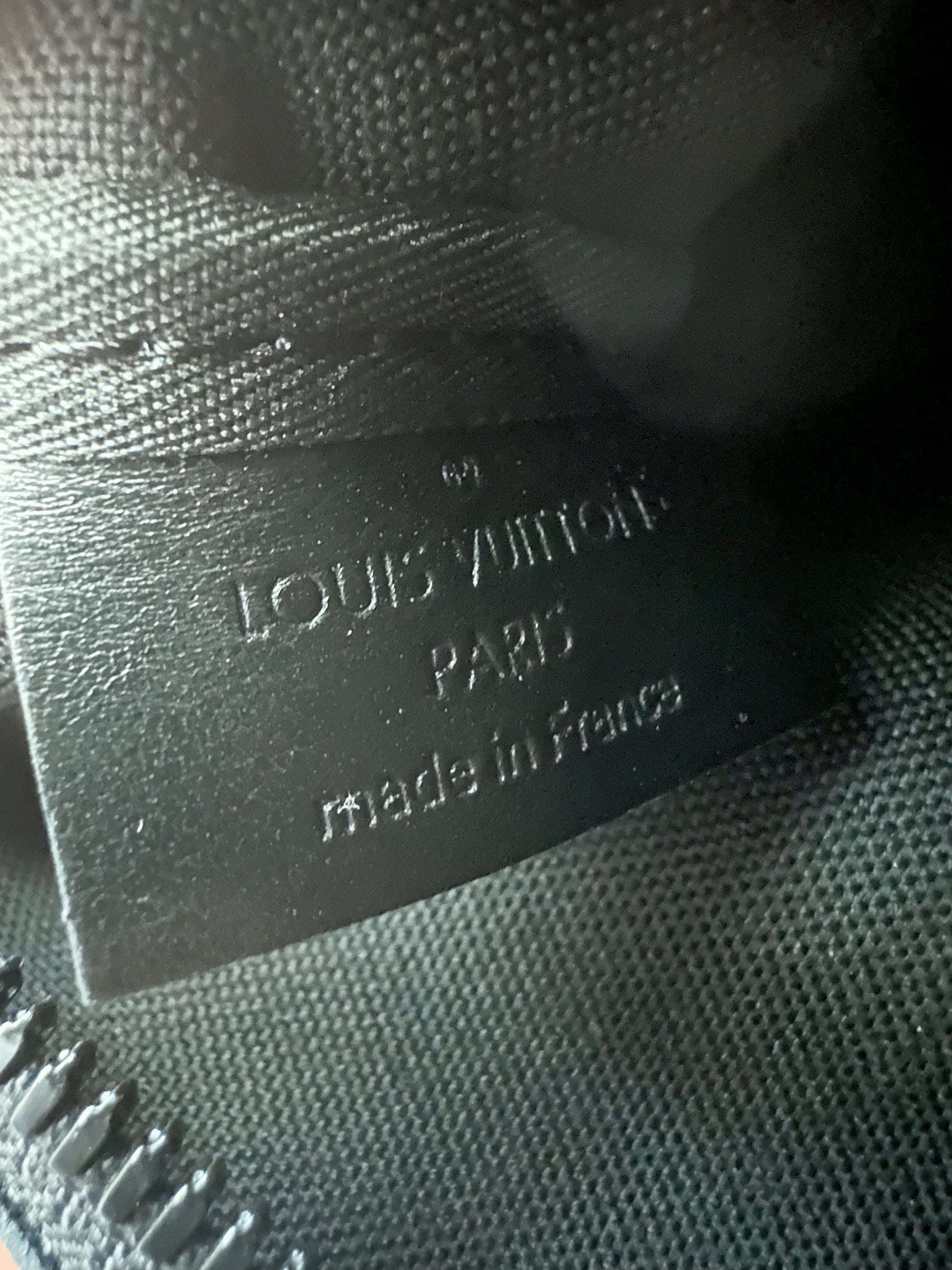 Louis Vuitton label black and gray shoulder bag, includes
