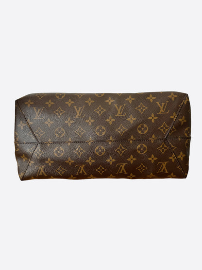 Louis Vuitton Brown Monogram Flower Hobo Tote Bag