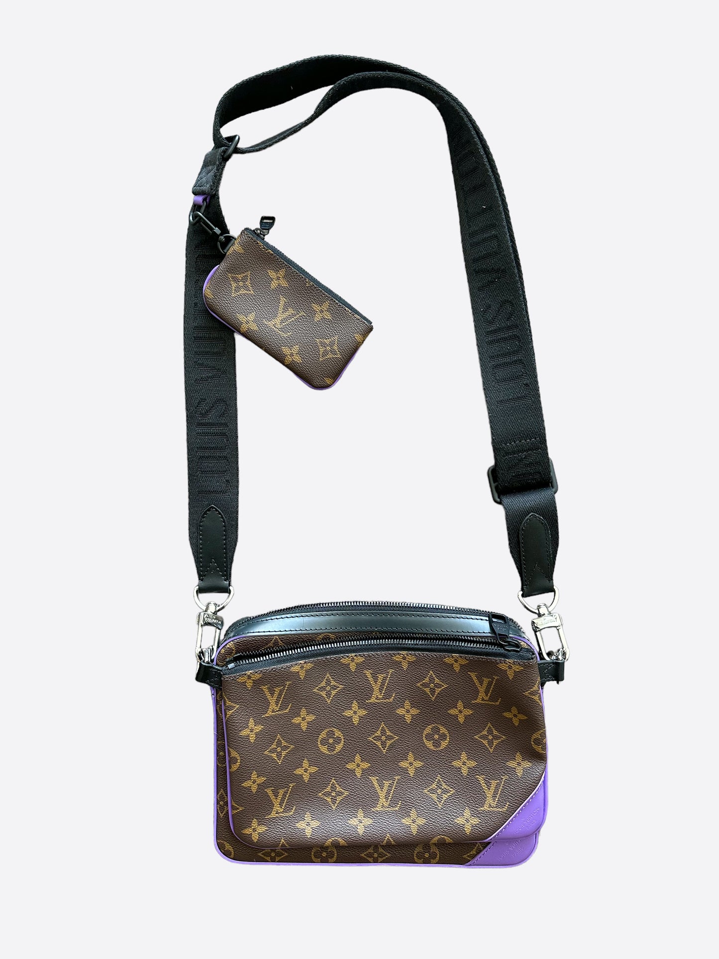 Louis Vuitton Brown & Purple Trio Messenger Bag