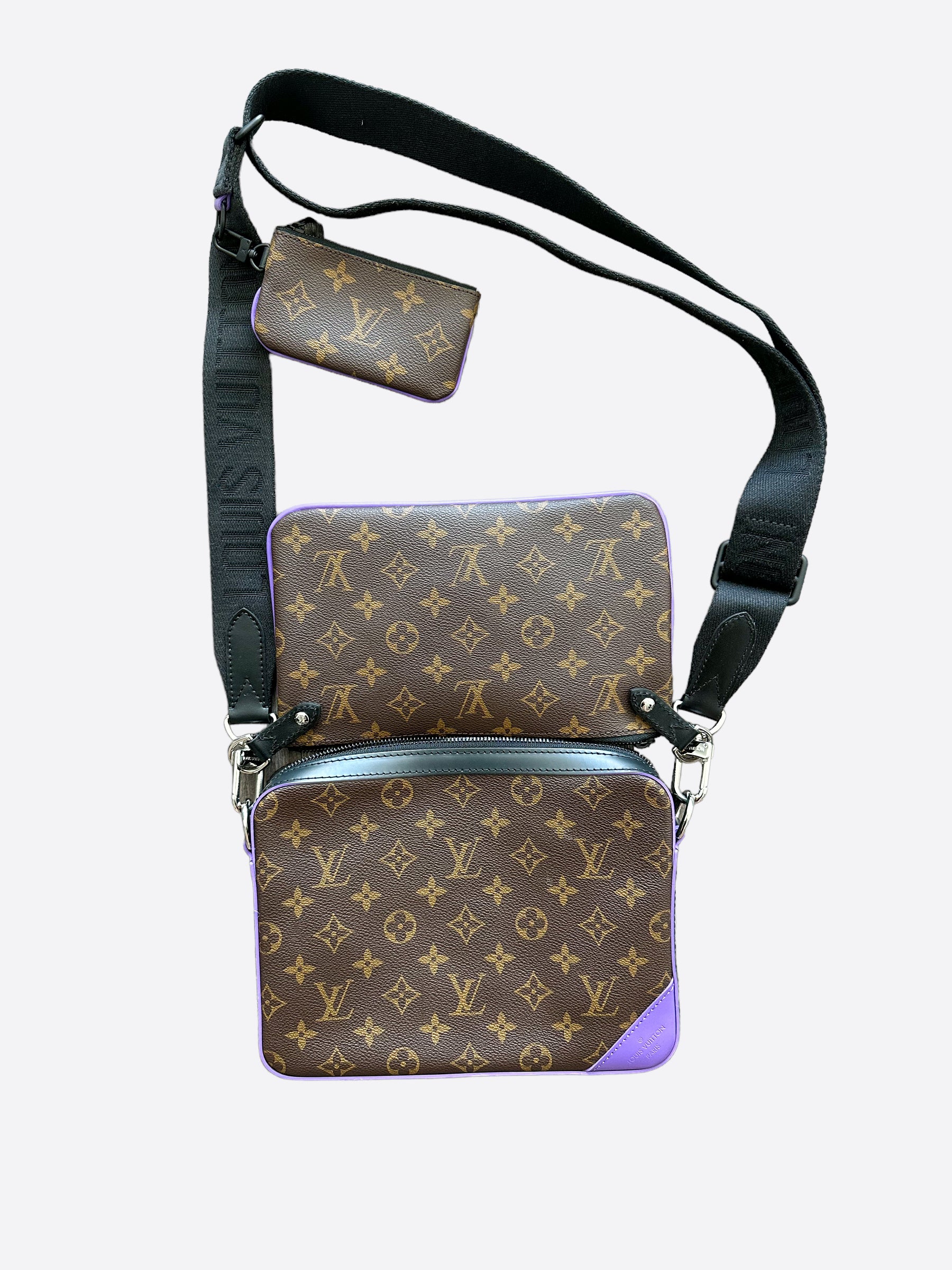 brown lv sling bag