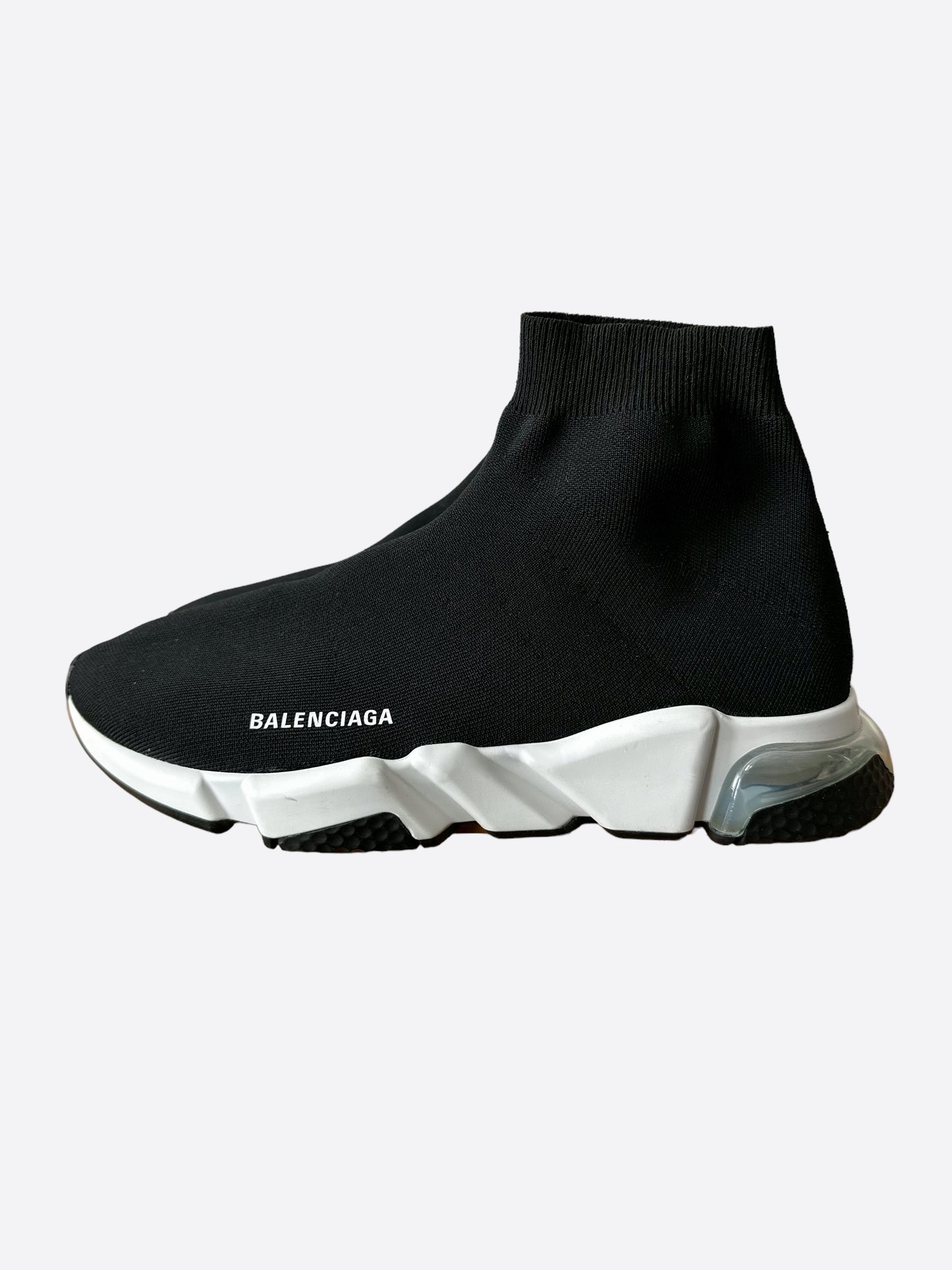 Balenciaga Black & White Speed 2.0 Trainers