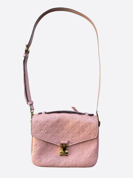 Louis Vuitton Pink Monogram Empreinte Pochette Metis