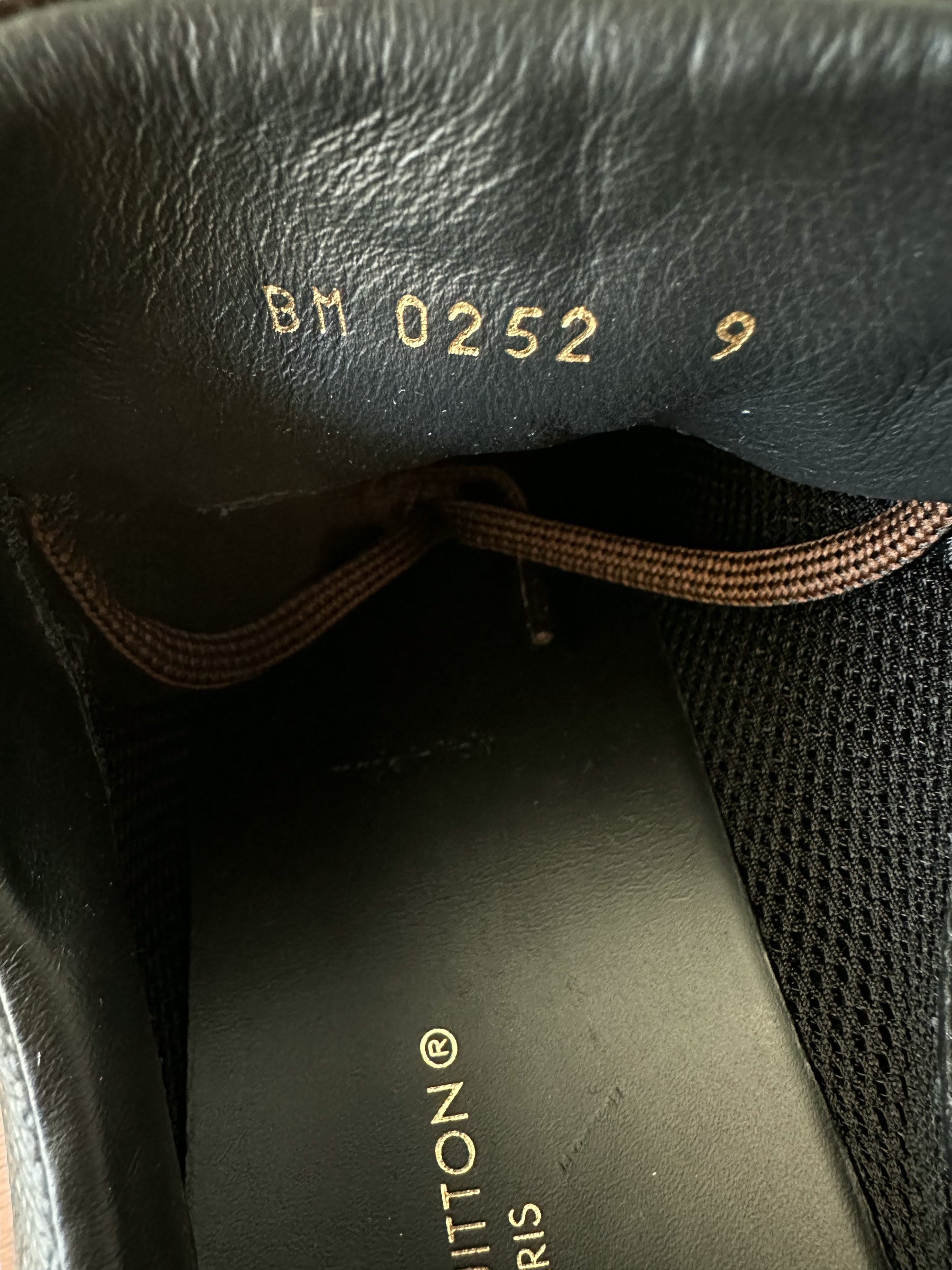 Louis Vuitton Run Away Sneaker Monogram Iridescent Black Size G7