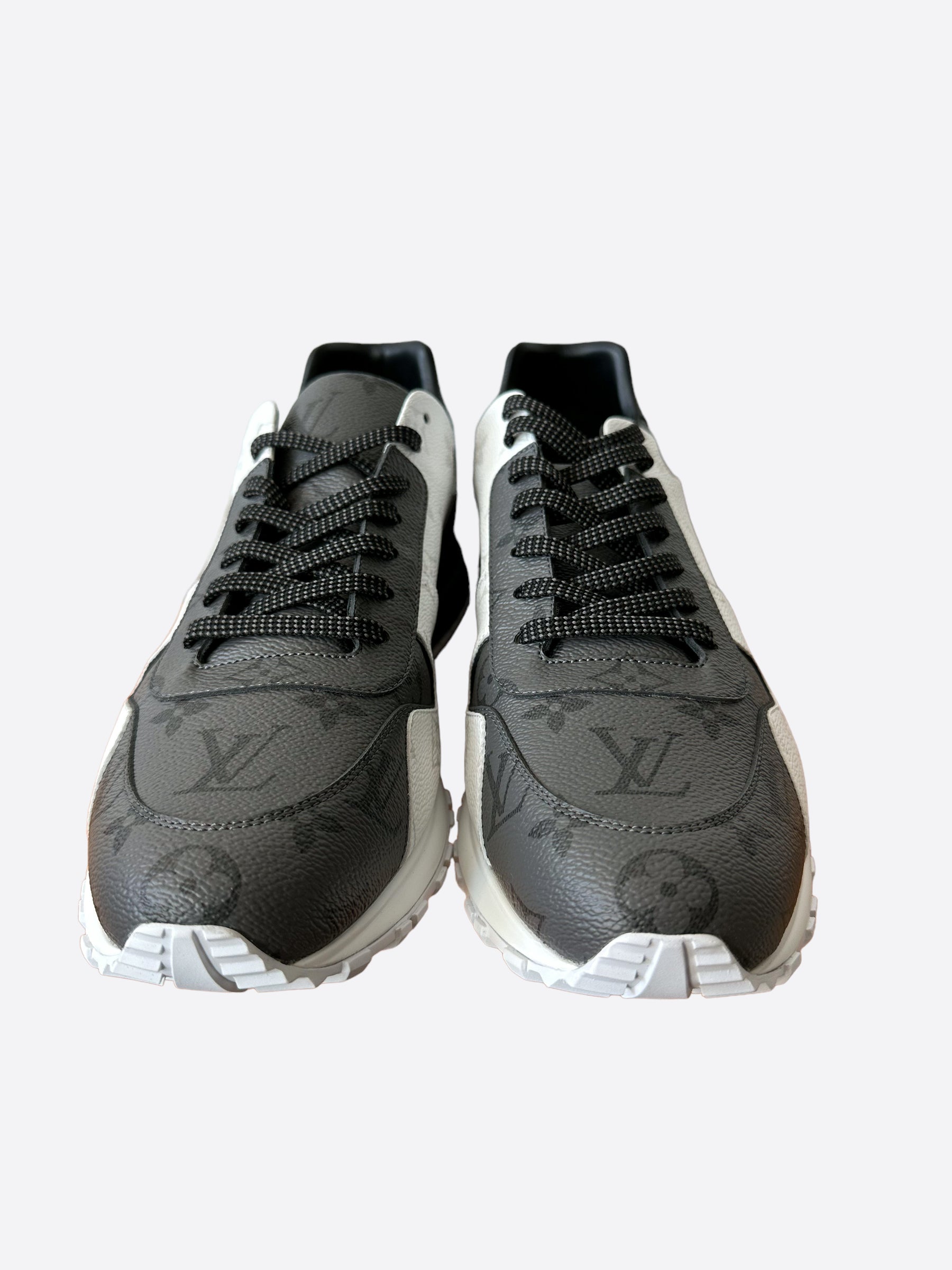 Louis Vuitton Black & Grey 2054 Monogram Iridescent Runaway Sneakers –  Savonches