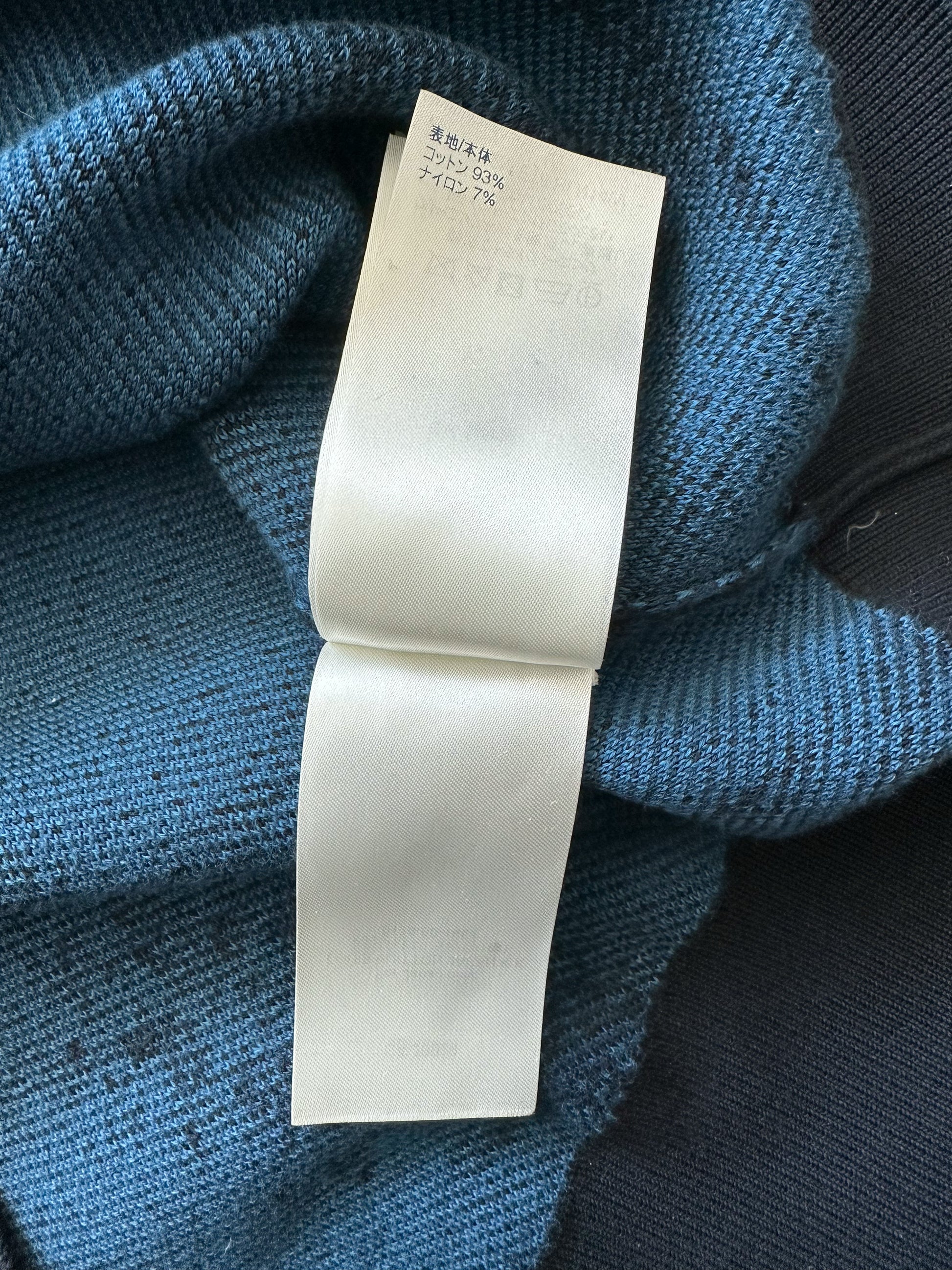 Louis Vuitton Navy Blue Damier Check Print Cotton Long Sleeve