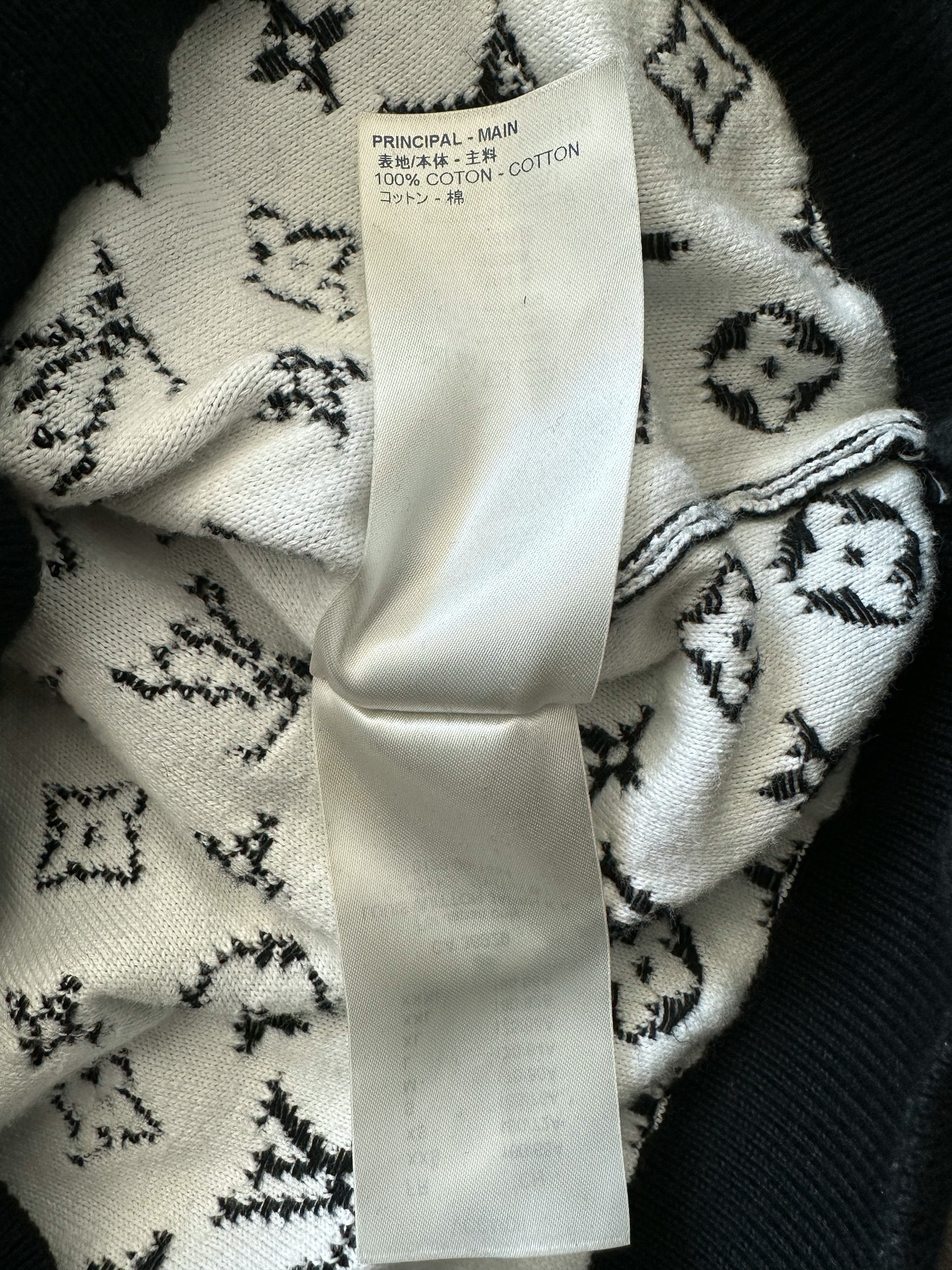 Louis Vuitton Monogram Gradient Knit Black Hoodie – Crepslocker