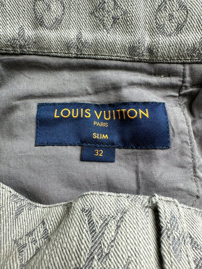 Louis Vuitton Grey Monogram Slim Jeans